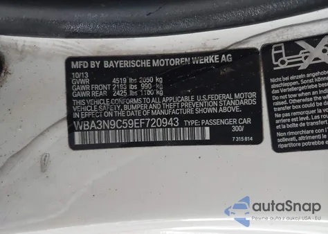 2014 BMW 428I xDrive z USA, uszkodzony, nr VIN WBA3N9C59EF720943